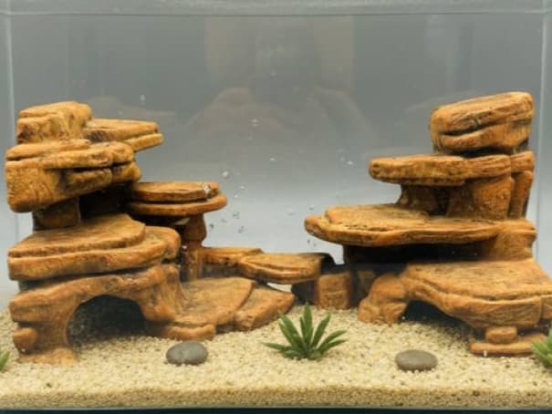Two-Part Rock Formation - Corner Hideaway and Shelves for Terrariums on Terra Market